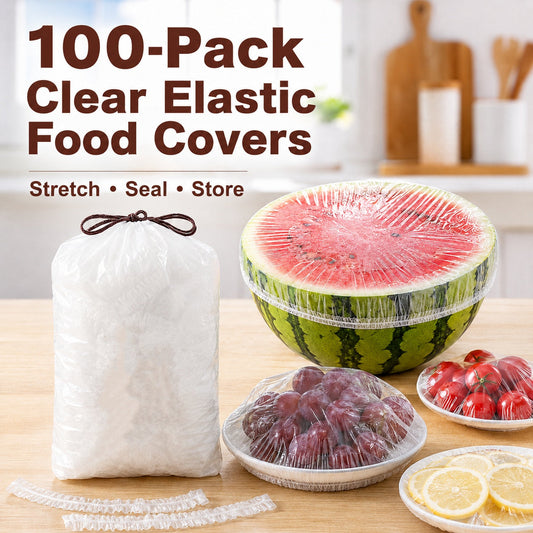 ⏳LAST DAY SALE 100PCS ONLY ￡6.99‼️🔥Chicssleek® Disposable Food-Grade Stretch Food Covers for Bowls & Plates