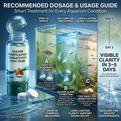 💥Hot sale♻️50% off for a limited time💧Powerful Aquarium Water Purification Tablet