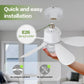 🔥Limited 50% OFF✨2-IN-1 PORTABLE CEILING FAN & LIGHT with Remote Control🌀3