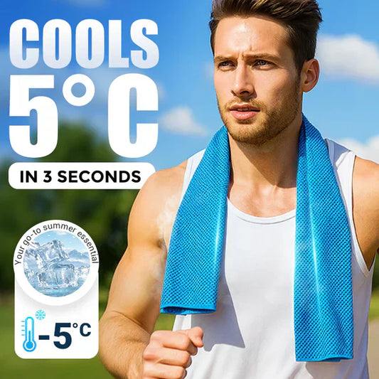 🔥Summer Hot Sale - BUY 1 GET 1 FREE⚡50K+ SOLD!❄️Cold Sweat Towel You Can Use Anywhere, Anytime! Reusable Soft Absorbent Cooling Portable