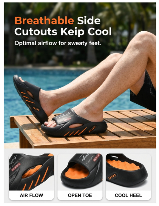 🔥2026 Hot sale 50% OFF🔥Non-Slip Thick Sole Cloud Slides for Men