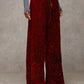 🍂LAST DAY SALE 70% OFF👍💖Women's Sequin Sparkle Wide Leg Pants with Elastic Waistband