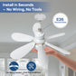 🌬️🌞New Arrival Hot Sale - 50% OFF!🛋️2-in-1 Remote-Controlled Ceiling Fan with LED Light