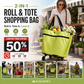 ⏰Last Day Promotion Only £7.99 ‼️🛒2-in-1 Foldable Shopping Cart✨Portable Lightweight Grocery Trolley