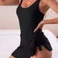 👙 50% OFF NOW!✨ Women's Tummy Control Tie Knot Swimsuit with Skirt – Full Coverage & Built-in Bra🌊-Q