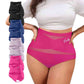 🌸  Special Price £12.99 ! 🔥Buy 1 Get 1 Free🎁Plus-Size High-Waist Cross Tummy Control Panties-Q
