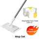 🏆 LAST DAY! 50% OFF 🌿💦 Disposable dust mop with 4 reusable covers 🧹✨-Q