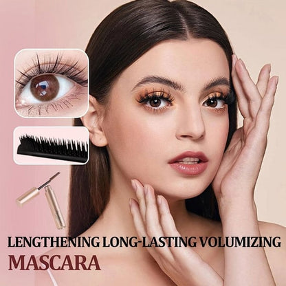 🥳BUY 1 GET 1 FREE:￡7.99!!💞👁️✨ All-Day Beautiful Lashes, Smudge-Proof! Waterproof Fiber Mascara for Natural Volume💖