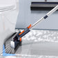 🔥LAST DAY SALE 50% OFF🧹✨ 3-in-1 Floor Scrub Brush with Long Handle – Adjustable Head & Squeegee – Hair Tweezers & Corner Cleaning 🚿