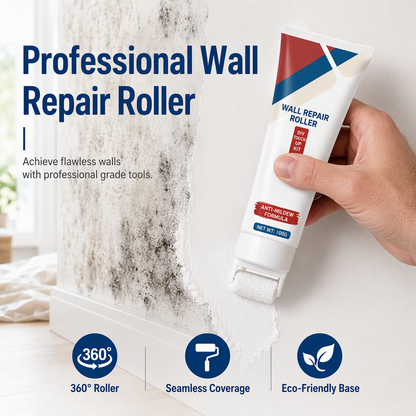 🏠LIMITED-TIME 50% OFF! 🧱Chicssleek® Waterproof Wall Repair Paste with Integrated Small Roller Brush- One-step DIY, Non-toxic, Easy Touch-up ✨
