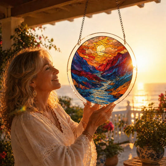 🔥Last chance: 50% off!! ☀️🛍️Acrylic Jigsaw Puzzle Suncatcher 80 Pieces