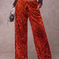 🍂LAST DAY SALE 70% OFF👍💖Women's Sequin Sparkle Wide Leg Pants with Elastic Waistband