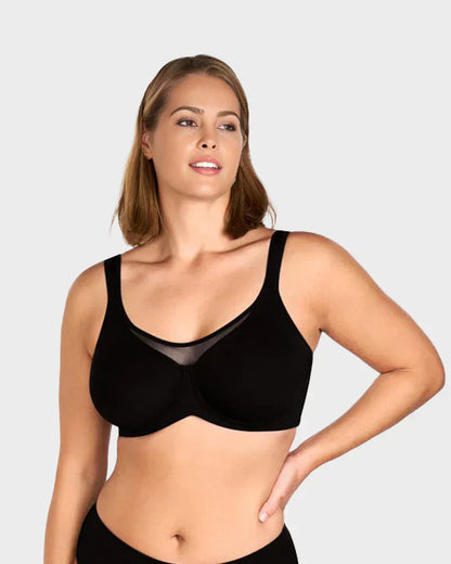 🏆 Last Day Special Price £8.99 ! 💐Women's Elegant Sheer Full Coverage Plus Size Bra