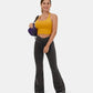 🔥HOT SALE-49% OFF🔥Stretchy Denim High Waisted Crossover Flare Pants👖
