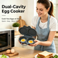 ⏰Last Day Sale-Buy 1 Get 1 Free ￡6.99!!⏰Chicssleek® Microwave Egg Poacher – Dual-Cavity Steamer, Rapid Heating, Non-Stick PP – Ideal for Home, Office & Travel! 🔥