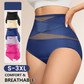 🌸  Special Price £12.99 ! 🔥Buy 1 Get 1 Free🎁Plus-Size High-Waist Cross Tummy Control Panties-Q