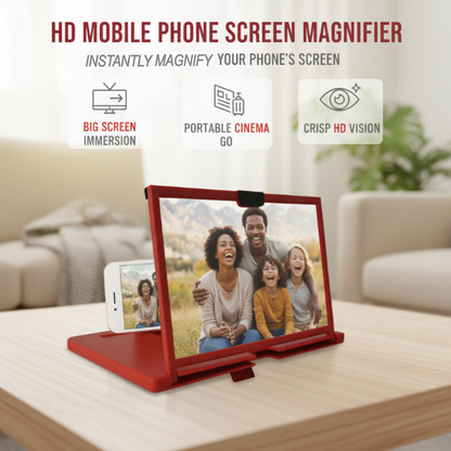 🎬📱Last Day Only £7.99!🔥HD Mobile Phone Screen Magnifier⚡✨