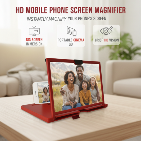 🎬📱Last Day Only £7.99!🔥HD Mobile Phone Screen Magnifier⚡✨
