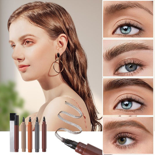 ⏰Last Day-Buy 1 Get 1 Free!🎁 Waterproof 4-Tip Beard & Eyebrow Pen🌟