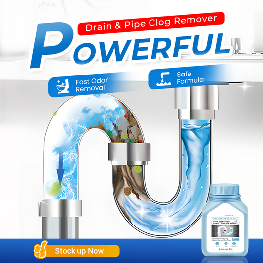 🔄✨LAST DAY SALE 70% OFF🧴Chicssleek® Multi-purpose Powerful Sink & Drain Cleaner, Heavy Duty Unblocker Liquid, Kitchen Pipe Dredging Agent for Household Soap Scum & Clogged Drains