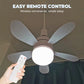 🌬️🌞New Arrival Hot Sale - 50% OFF!🛋️2-in-1 Remote-Controlled Ceiling Fan with LED Light