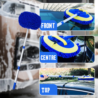 🚗 49% OFF NOW! 🧽 Durable Aluminum Long Handle Telescopic Car Wash Mop  ✨