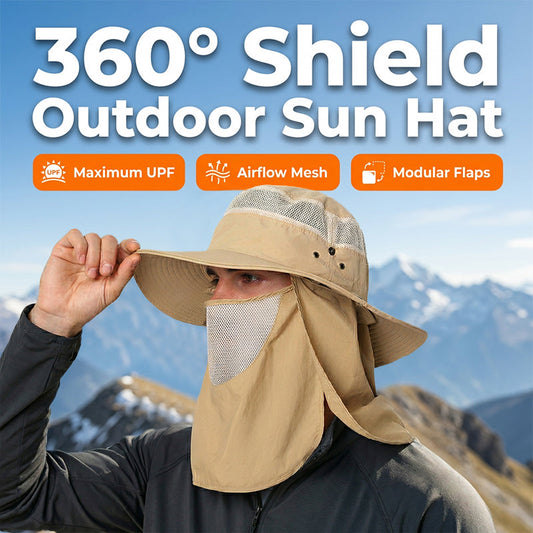 🔥Limited-time 50% off-Outdoor Sun Hat with Removable Flaps