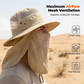 🔥Limited-time 50% off-Outdoor Sun Hat with Removable Flaps