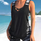 ⏰LAST DAY 55% OFF🌊Women's Tummy Control Tankini Set with Built-In Bra – Flattering Boho Swimwear with Shorts
