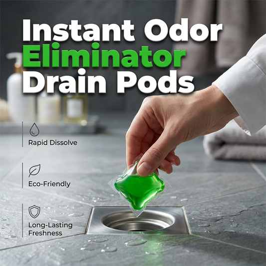 🏠🏆Last Day Special Price ￡8.99/50pcs💧Chicssleek® Drain Deodorizer Pods – Bio‑enzyme formula neutralizes smells at the source