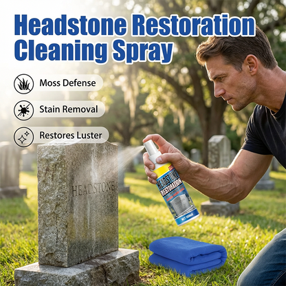 🔥Sale 50% OFF⏰🎁Headstone Cleaning & Restoration Spray – Remove Stains Instantly