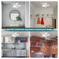🏆LAST DAY SALE 50% OFF🔥SmartBreez 40W LED Ceiling Fan Light – 20.5 Ultra-Quiet with Remote 🎯 | E27 + FREE B22 Adapter 🔌 | For Bedroom 😴, Kitchen 👩‍🍳 & Garage 🛠️ – UK Ready!（副本）