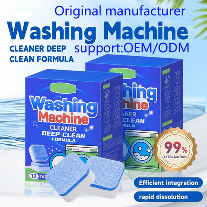 ⏰Last Day Special Price £9.78 !🔥Buy 2 Get 1 Free🧼♻️Chicssleek® Washing Machine Cleaner Tablets – Deep Clean, Remove Odor & Keep Your Washer Fresh ✨🏠