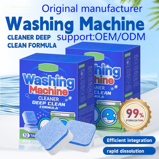 ⏰Last Day Special Price £9.78 !🔥Buy 2 Get 1 Free🧼♻️Chicssleek® Washing Machine Cleaner Tablets – Deep Clean, Remove Odor & Keep Your Washer Fresh ✨🏠