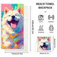 📢📢50% OFF !! ⏰2-in-1 Printed Beach Towel Backpack