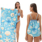 📢📢50% OFF !! ⏰2-in-1 Printed Beach Towel Backpack