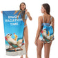 📢📢50% OFF !! ⏰2-in-1 Printed Beach Towel Backpack