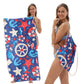 📢📢50% OFF !! ⏰2-in-1 Printed Beach Towel Backpack