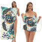 📢📢50% OFF !! ⏰2-in-1 Printed Beach Towel Backpack