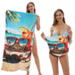 📢📢50% OFF !! ⏰2-in-1 Printed Beach Towel Backpack
