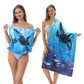 📢📢50% OFF !! ⏰2-in-1 Printed Beach Towel Backpack