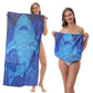 📢📢50% OFF !! ⏰2-in-1 Printed Beach Towel Backpack