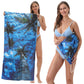 📢📢50% OFF !! ⏰2-in-1 Printed Beach Towel Backpack