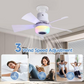 ✨While Supplies Last 50% OFF!🍃Smart Ceiling Fan with Light, RGB & Bluetooth Speaker