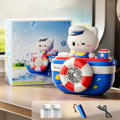 💝2026The latest model of toys🔥Sailor Animal Boat Bubble Machine🫧