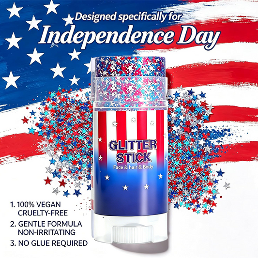 💎50%off⏰🎁4th of July Glitter Stick – Multi-Use Face, Body & Hair Glitter for Festivals & Patriotic Celebrations