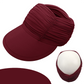 🏖️Hot sale in summer 50%off🔥 Women's Ruched Sun Visor Hat👒