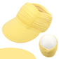 🏖️Hot sale in summer 50%off🔥 Women's Ruched Sun Visor Hat👒