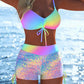 🩱 50% OFF! ✨ Women's Bikini Set – Drawstring Top, Boy Shorts, Multiple Styles 🏖️