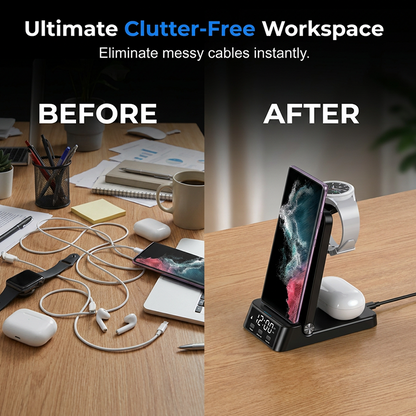 ⏳LIMITED-TIME 50% OFF! 🔥⏰3-in-1 Fast Wireless Charger Stand(📱+⌚+🎧)